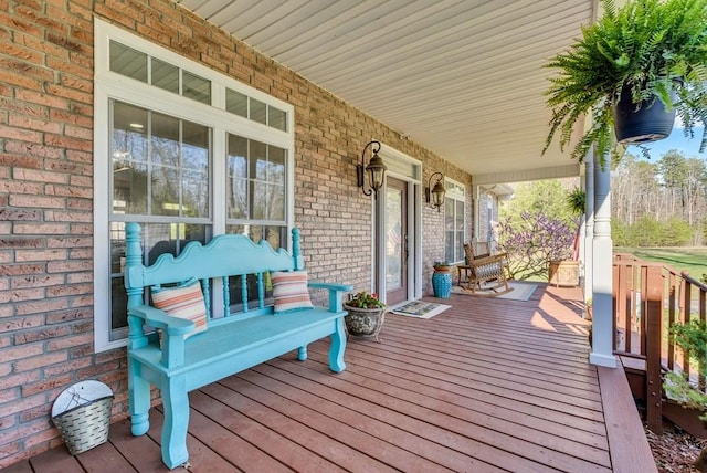 700 Falls Rd, Monterey, TN 38574 - wooden terrace featuring a porch