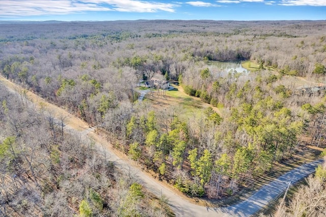 700 Falls Rd, Monterey, TN 38574 - birds eye view of property with a water view and a forest view