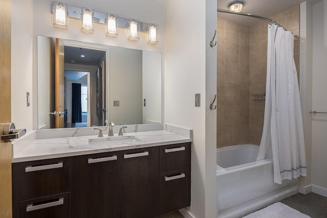 600 12th Ave S Unit 521, Nashville, TN 37203 - full bath featuring vanity and shower / tub combo with curtain