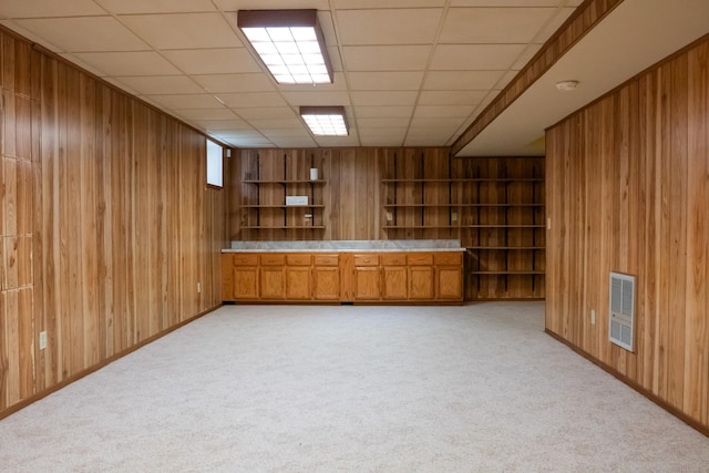 1601 Harvie Mills Rd W, Cookeville, TN 38501 - bar featuring wood walls and light colored carpet