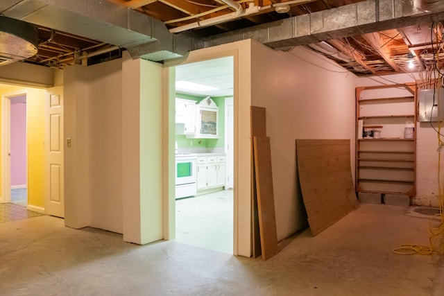 1601 Harvie Mills Rd W, Cookeville, TN 38501 - unfinished basement featuring electric panel