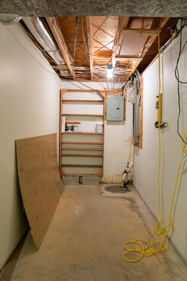 1601 Harvie Mills Rd W, Cookeville, TN 38501 - unfinished basement with electric panel