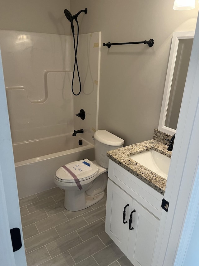 1168 N Franklin Ave, Cookeville, TN 38501 - full bath with vanity, toilet, tub / shower combination, and tile patterned floors