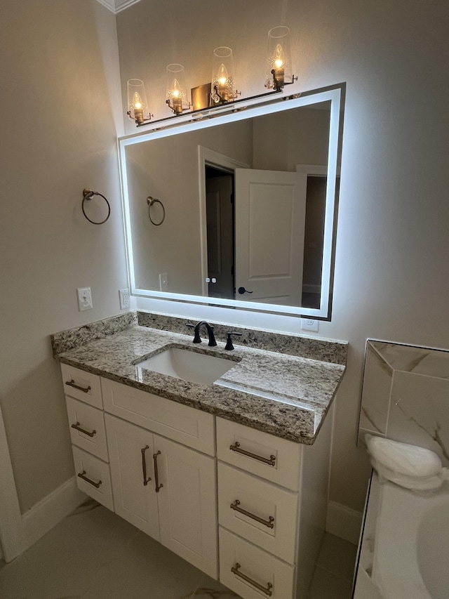 1168 N Franklin Ave, Cookeville, TN 38501 - bathroom featuring vanity and baseboards