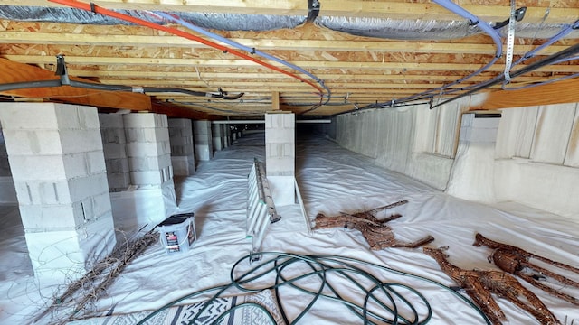 below grade area featuring crawl space