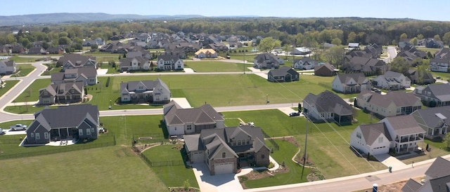 aerial view featuring a residential view