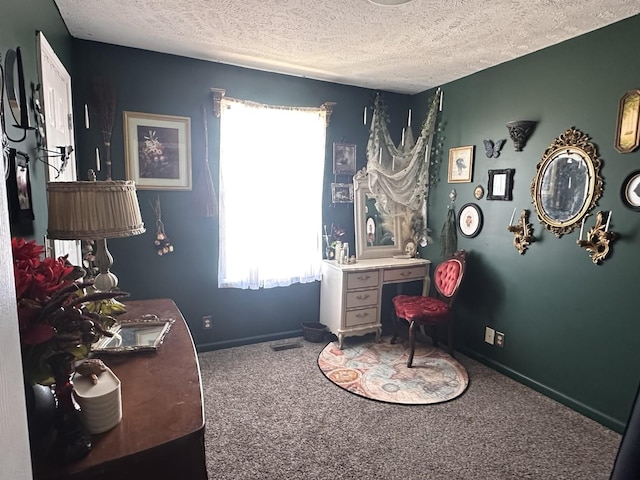 3001 Hamilton Church Rd Unit 216, Antioch, TN 37013 - bedroom with baseboards, multiple windows, carpet, and a textured ceiling