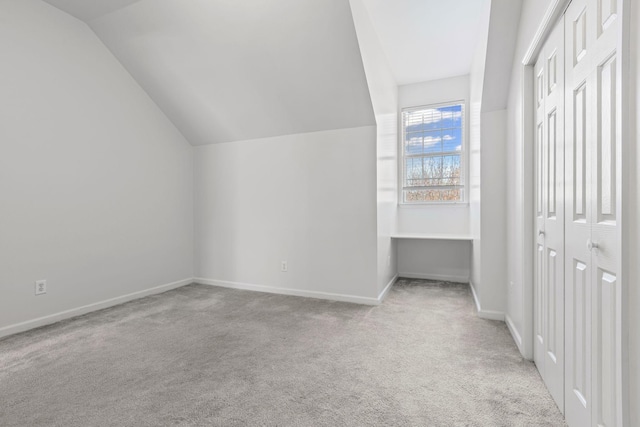 142 Big Ben Ct, Franklin, TN 37067 - unfurnished bedroom with a closet, baseboards, lofted ceiling, and carpet floors