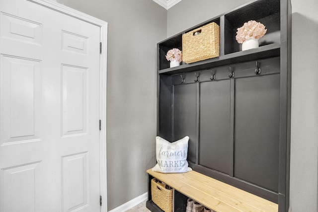 114 Suggs Dr, Lebanon, TN 37087 - mudroom with crown molding and baseboards