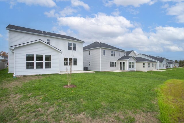 1714 Allwood Ave E, Murfreesboro, TN 37128 - back of property featuring a yard, central AC, and a patio area