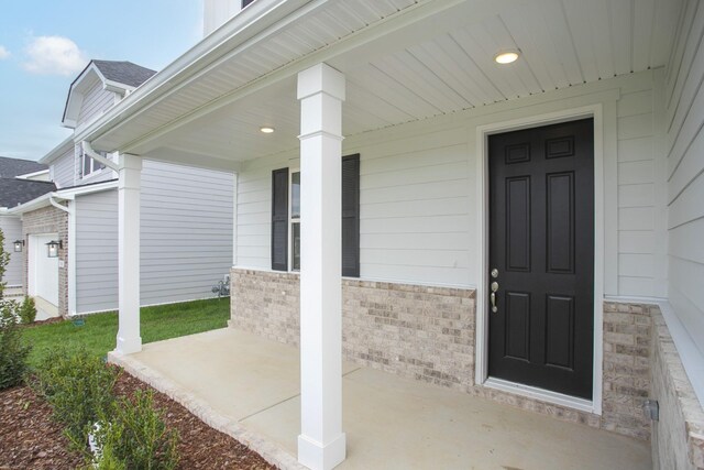 1714 Allwood Ave E, Murfreesboro, TN 37128 - property entrance with covered porch and brick siding