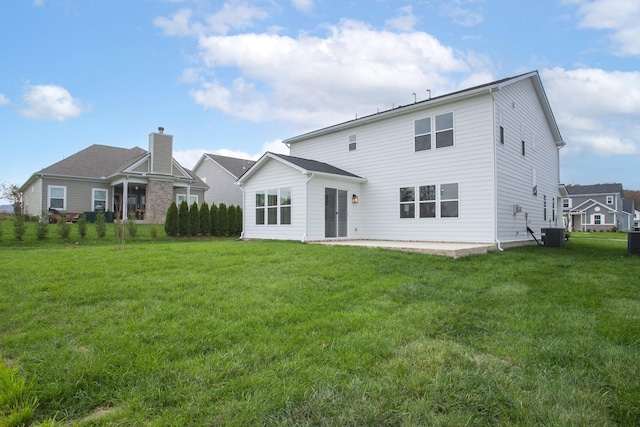 1714 Allwood Ave E, Murfreesboro, TN 37128 - rear view of property with a yard, central AC unit, and a patio area