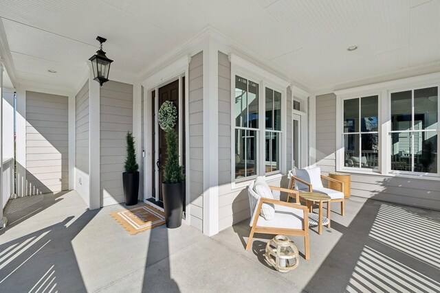 view of patio / terrace with covered porch