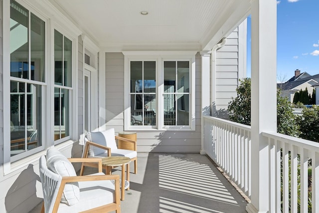 balcony with a porch