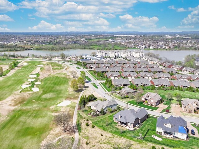 1496 Foxland Blvd, Gallatin, TN 37066 - birds eye view of property with golf course view, a residential view, and a water view