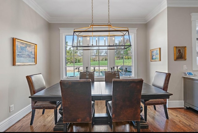 508 Huckleberry Rd, Nashville, TN 37205 - dining room featuring wood finished floors, baseboards, and ornamental molding