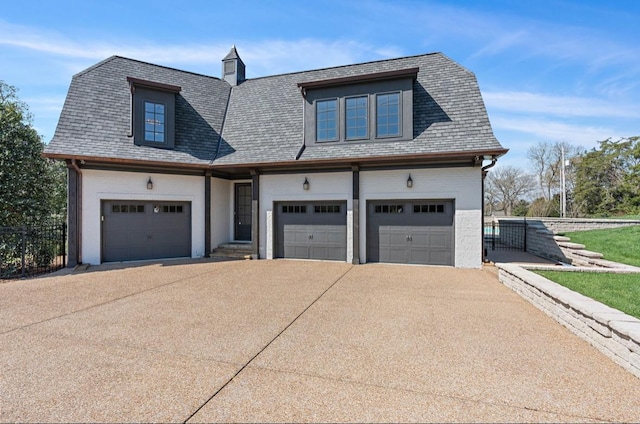 508 Huckleberry Rd, Nashville, TN 37205 - view of front of property with concrete driveway, an attached garage, fence, and a shingled roof