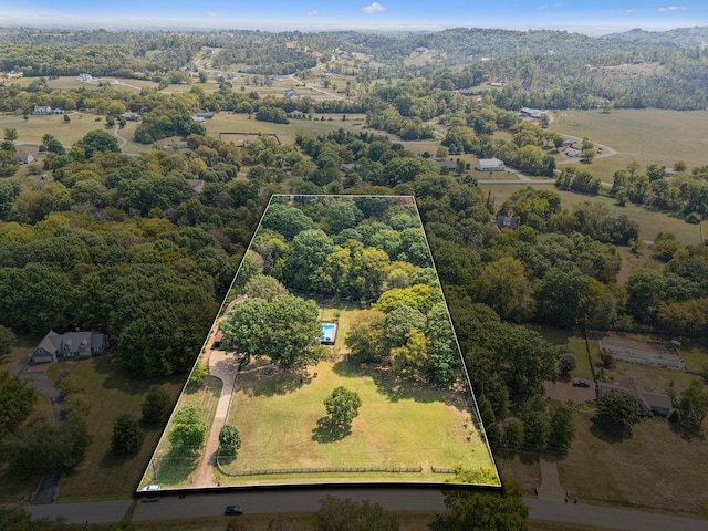 1132 Roseland Dr, Columbia, TN 38401 - birds eye view of property featuring a view of trees