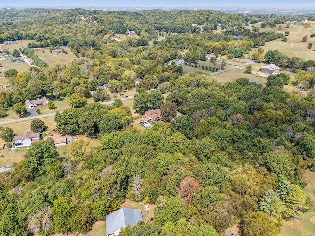 1132 Roseland Dr, Columbia, TN 38401 - birds eye view of property featuring a wooded view