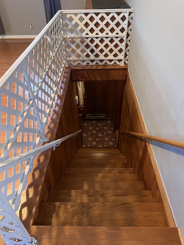 728 Robert Burns Dr, Nashville, TN 37217 - staircase with wood finished floors
