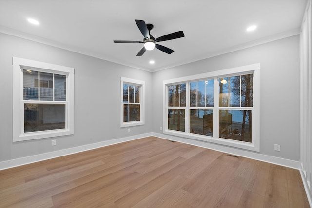 311 Riverview Dr, Dover, TN 37058 - spare room featuring visible vents, baseboards, and light wood-style flooring