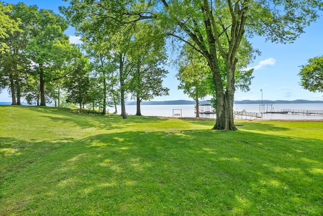 307 Riverview Dr, Dover, TN 37058 - view of green lawn with a water view