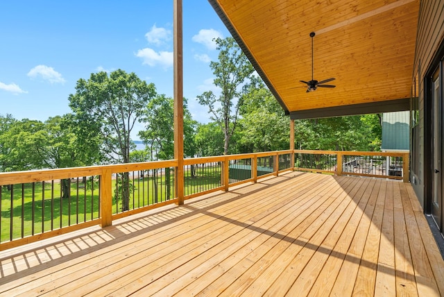 307 Riverview Dr, Dover, TN 37058 - wooden deck featuring a yard