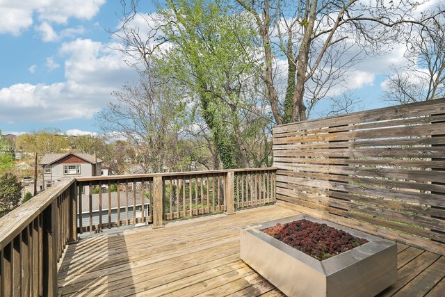 926 Acklen Ave Unit A, Nashville, TN 37203 - deck featuring a fire pit