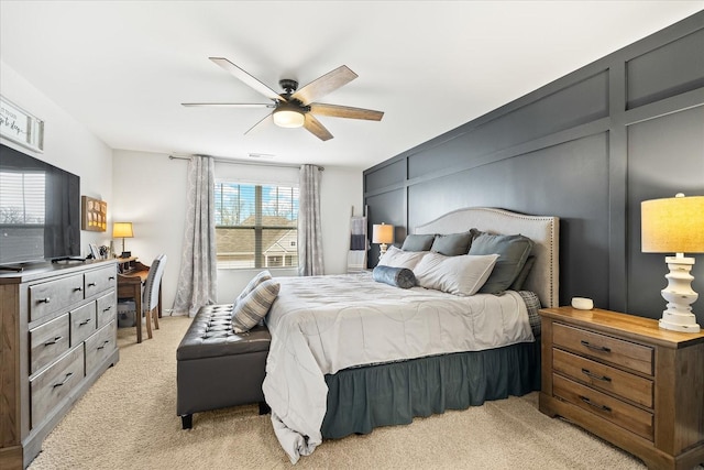 1428 Marigold Dr, Spring Hill, TN 37174 - bedroom featuring ceiling fan and light colored carpet