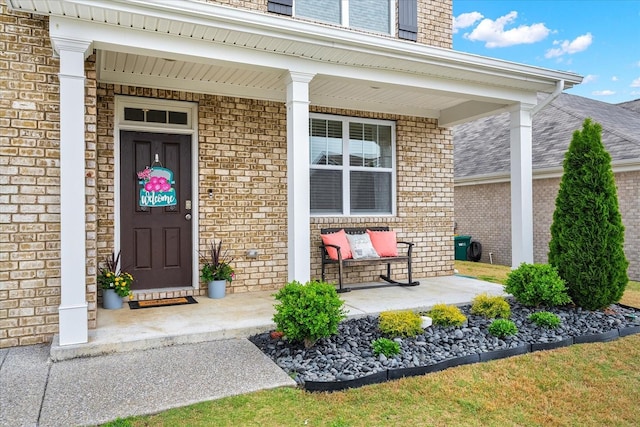 1428 Marigold Dr, Spring Hill, TN 37174 - property entrance with brick siding and covered porch