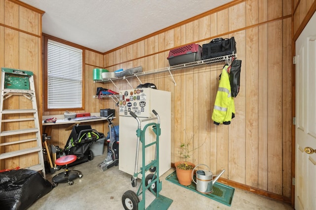 view of storage area