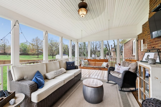 2009 Cedarmont Dr, Franklin, TN 37067 - sunroom with an outdoor hangout area and a wealth of natural light