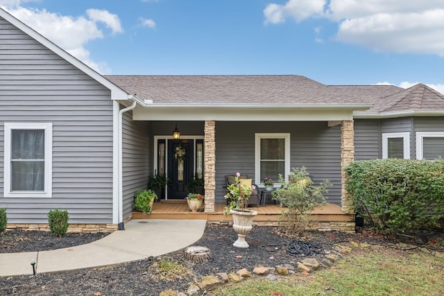 2728 Brown Hollow Rd, Columbia, TN 38401 - property entrance with a porch and a shingled roof