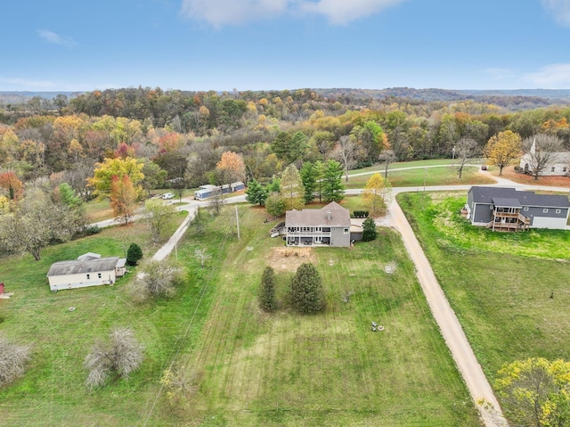 2728 Brown Hollow Rd, Columbia, TN 38401 - aerial view featuring a wooded view