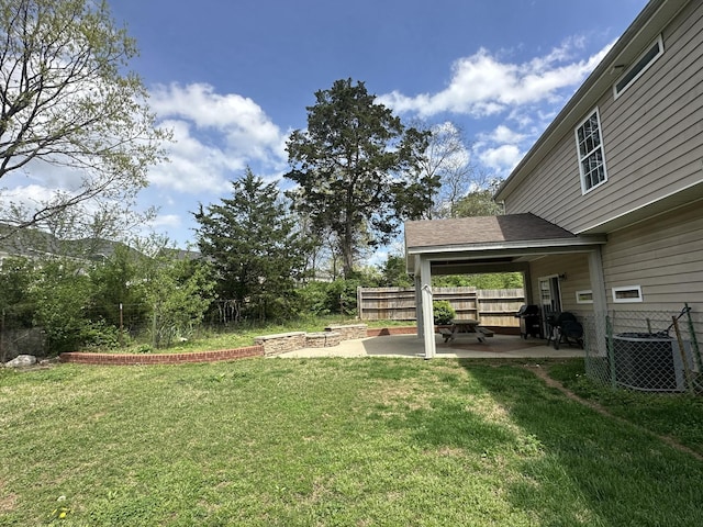 8257 Ramstone Way, Antioch, TN 37013 - view of yard with cooling unit, a patio area, and fence