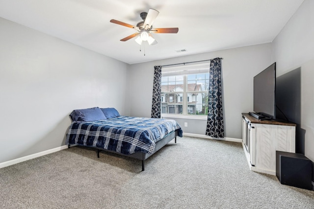 1328 Winterset Dr, Clarksville, TN 37040 - bedroom featuring baseboards, carpet, and ceiling fan