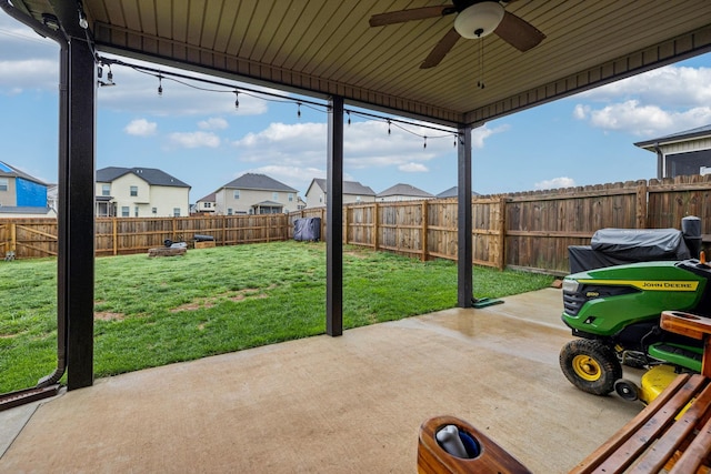 1328 Winterset Dr, Clarksville, TN 37040 - view of patio with a residential view and ceiling fan