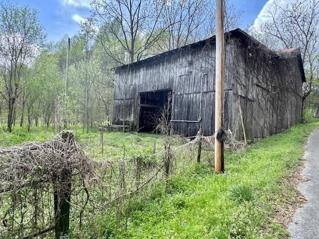 view of barn