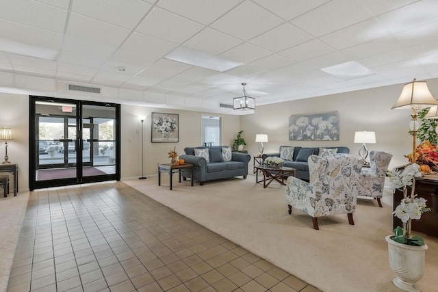 lobby featuring visible vents