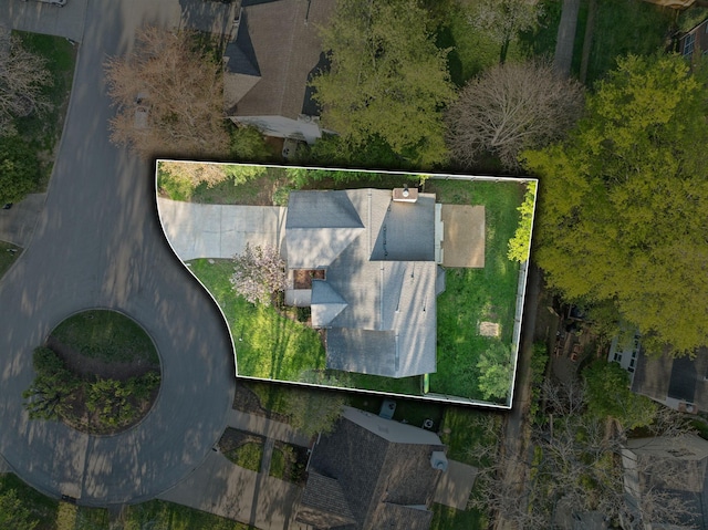 birds eye view of property