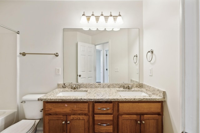 213 Nashua Ct, Murfreesboro, TN 37128 - bathroom with a tub, a sink, double vanity, and toilet