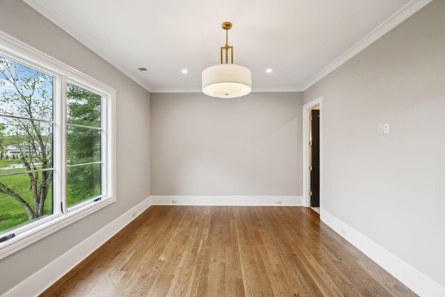 521 Mansion Dr, Brentwood, TN 37027 - unfurnished room with crown molding, wood finished floors, and baseboards