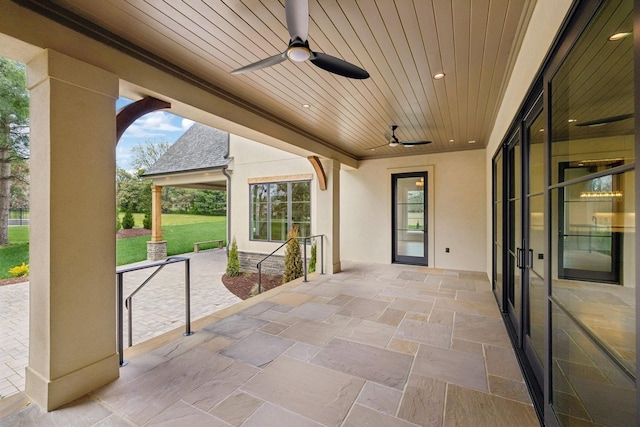 521 Mansion Dr, Brentwood, TN 37027 - view of patio with a ceiling fan