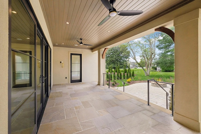 521 Mansion Dr, Brentwood, TN 37027 - view of patio / terrace with a ceiling fan