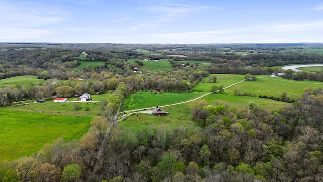 1720 Bratton Ln, Williamsport, TN 38487 - bird's eye view featuring a rural view