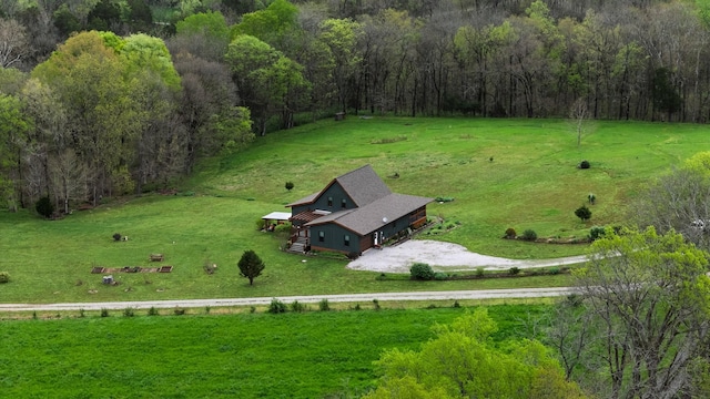 1720 Bratton Ln, Williamsport, TN 38487 - aerial view with a rural view and a forest view
