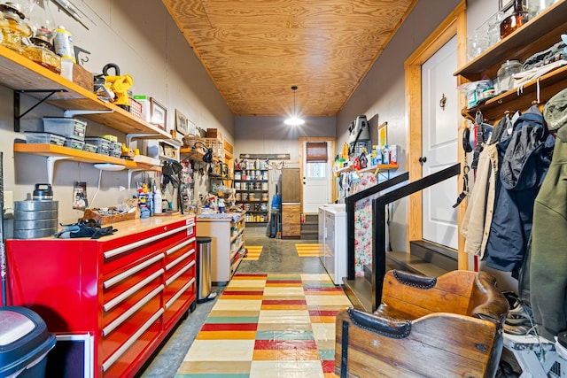 1720 Bratton Ln, Williamsport, TN 38487 - interior space with concrete flooring
