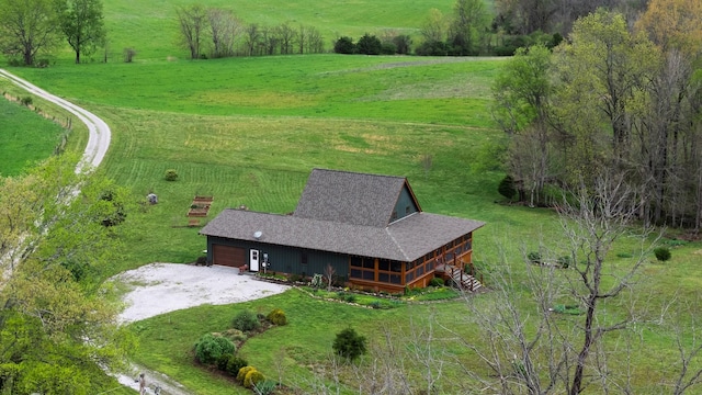 1720 Bratton Ln, Williamsport, TN 38487 - drone / aerial view featuring a rural view