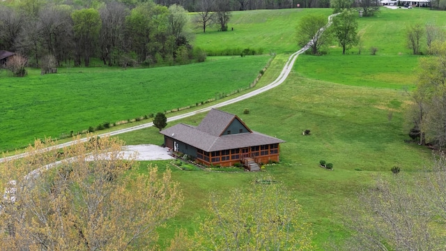 1720 Bratton Ln, Williamsport, TN 38487 - birds eye view of property with a rural view