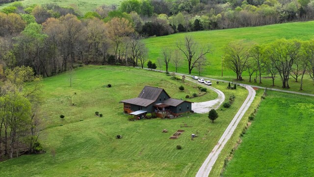 1720 Bratton Ln, Williamsport, TN 38487 - aerial view featuring a rural view
